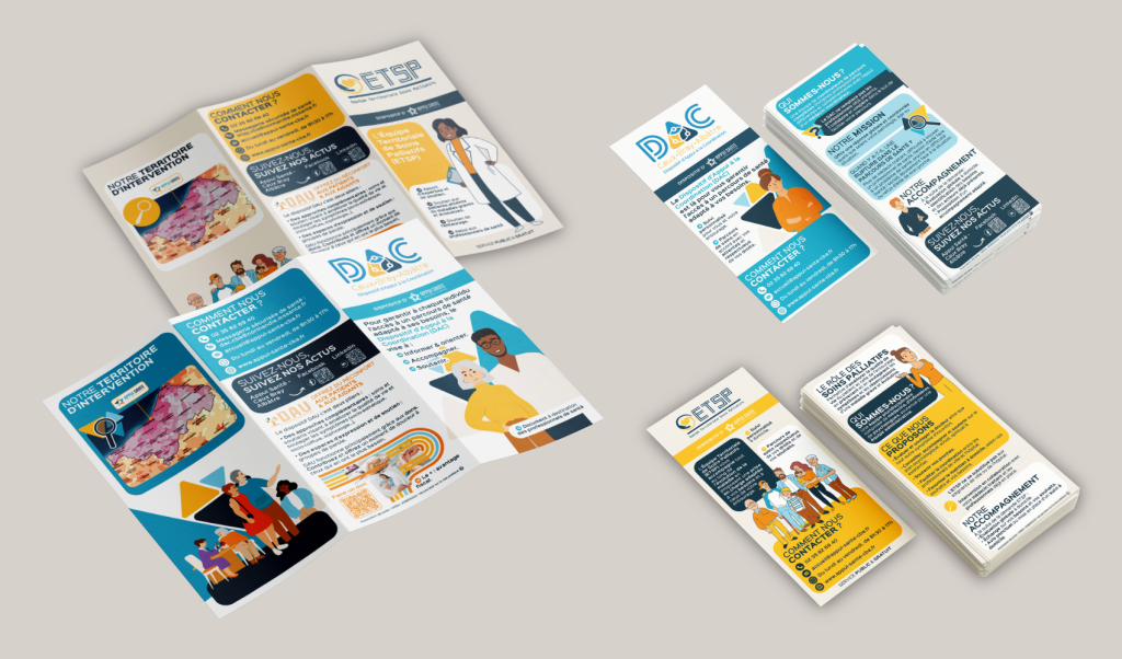 Visuel flyers DAC ETSP Dispositif d'appui à la coordination Equipe Territorial de soins palliatifs appui santé caux bray albâtre