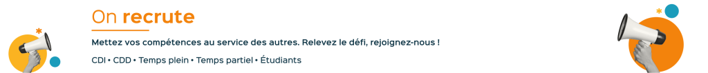 On recrute bannière job étudiant appui santé caux bray albâtre vivre chez soi en normandie