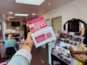 Océane esthétique - Offranville Urne de dons octobre rose appui sante cba caux bray albâtre