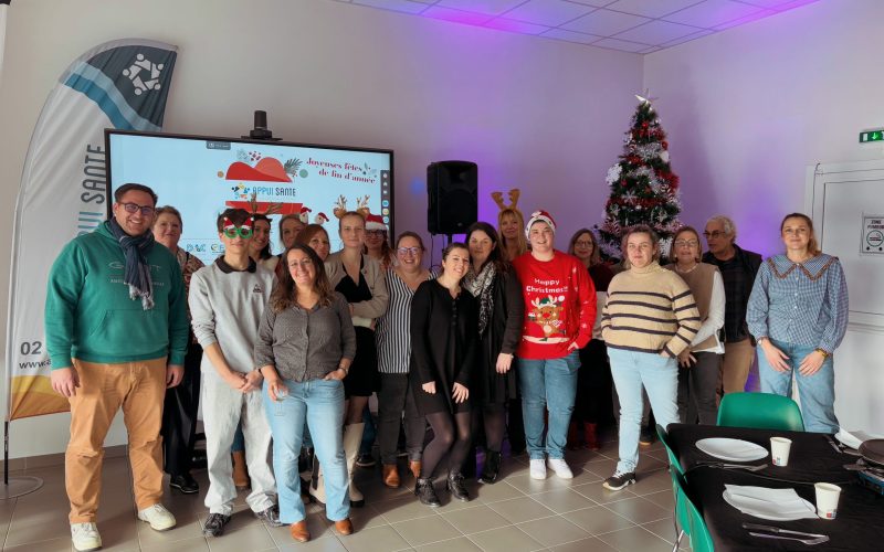 équipe AS appui santé Caux bray albâtre personnes salariés noel évènement repas