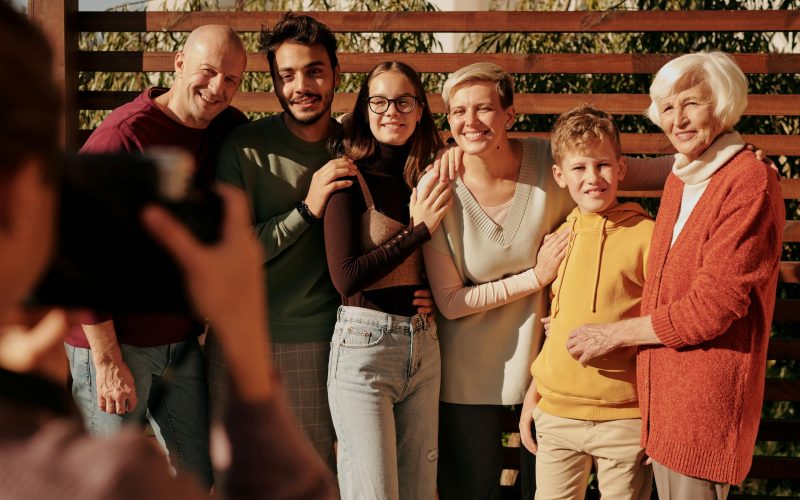 Photo famille dehors normandie